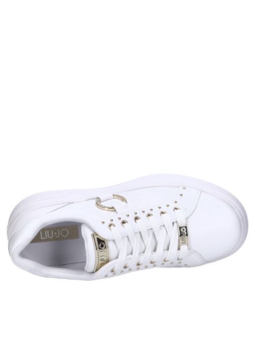 Sneakers in pelle ed ecopelle LIU JO | TAMI 05 CALF LEATHERBIANCO-ORO